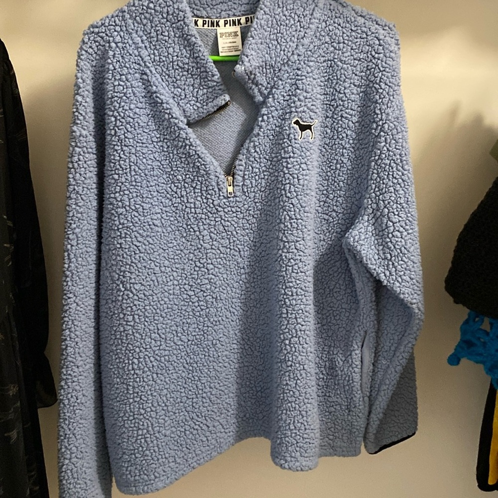 PINK Sherpa half-zip